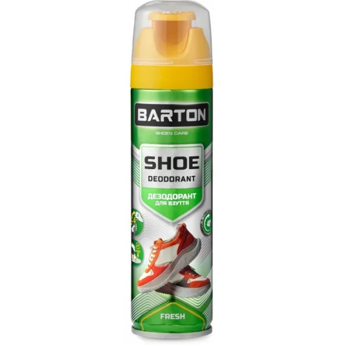 Аерозоль дезодорант для взуття BARTON Fresh безбарвний, 150 мл (820380) - 